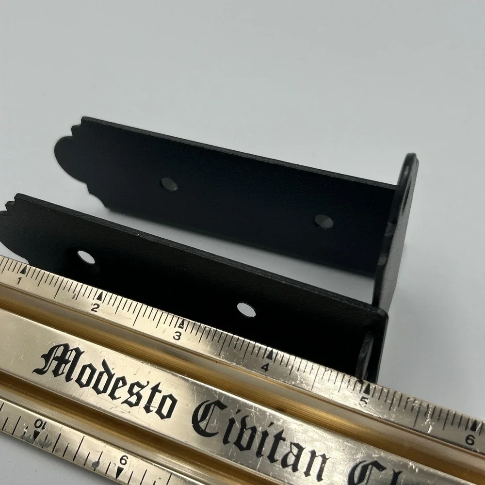 Black Powder Coated Joist Hanger Flush (4‎ per Pack) 2 Inch